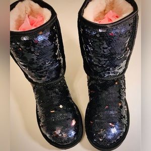 UGG Australia Black Sequin Boots